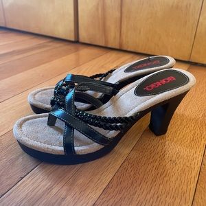 BONGO Y2K Black Heel Sandals